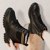 Ženske čizme Gležnjače s platformom Ženske udobne cipele Nove crne zimske tople čarape Čizme Ženske neklizajuće čizme s debelom petom Ženske