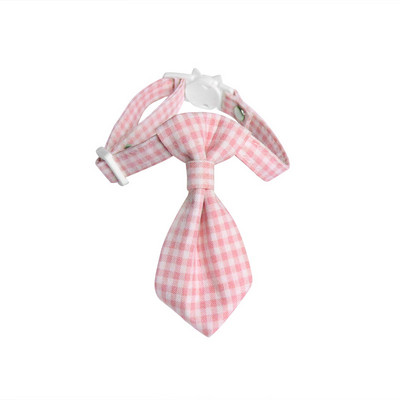 Cukorka színű kockás macskanyakörv Aranyos csokornyakkendős kiskutya Chihuahua csokornyakkendő biztonsági csat cica nyaklánc állítható kisállat kiegészítők