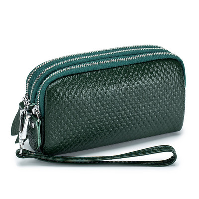 Γυναικείο μακρύ πορτοφόλι MJ  τσάντα τσάντα φερμουάρ 3 στρώσεων Πορτοφόλια με συμπλέκτη χειρός Μεγάλης χωρητικότητας Τσάντα τηλεφώνου Τσάντα με χρήματα