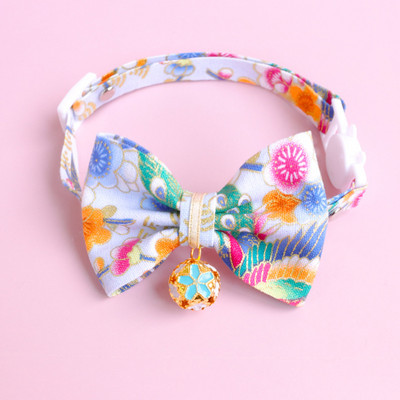 Κολάρο γάτας 2022 Μαντηλάκι για κατοικίδια κουτάβι παπιγιόν γατούλα παπιγιόν Ιαπωνικού στυλ Αξεσουάρ για κατοικίδιο κιμονό Στολίδι για γατάκι Μικρό κολάρο σκύλου