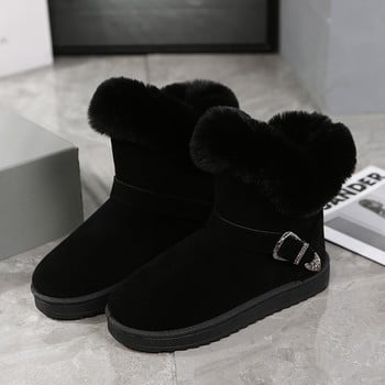 Snow Boots Keep Warm Γυναικεία παπούτσια Χειμερινές μπότες Γυναικείες μπότες μέχρι τον αστράγαλο Μόδα κοντές μπότες Suede γυναικεία βαμβακερά παπούτσια Νέο χειμώνα 2022