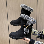 Botine femei 2023 Cizme chelsea pantofi de iarnă din blană de designer de lux din piele intoarsa calduroase cizme scurte de pluș pentru zăpadă pantofi pantofi gotici