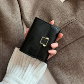 PU-nahast rahakotid naistele Lühikesed rahakotid Naiste ruudulised rahakotid Kaardihoidja Rahakott Moodne Naine Väike fotorahakott Sidurikott