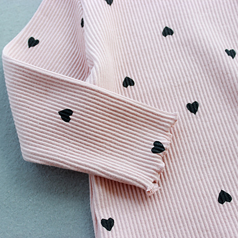 Menoea Girls Lovely Heart Print Πουλόβερ Νέο Φθινόπωρο Παιδικό Μοτίβο Ρούχα Μόδα Ρούχα Casual Outfits Πλεκτό Πουλόβερ για κορίτσια