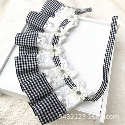 Χαριτωμένο τριών στρώσεων δαντέλα παπιγιόν Μικρό κουδούνι γιακά για κατοικίδια Σαλιάρα γιακά κατοικίδιων Δαντελένια σαλιάρες Lovely Dog Κολιέ γάτας Διακοσμητικά Γιακά για μικρό σκύλο