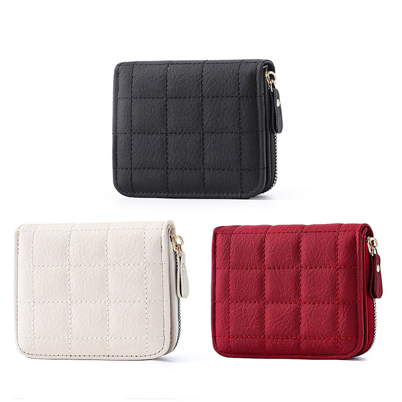 CAIBAN 2023 Νέο πορτοφόλι Unisex Απλό και συμπαγές πορτοφόλι με φερμουάρ Ρετρό κοντό πολυλειτουργικό πορτοφόλι με κλιπ χρημάτων με πολλές κάρτες