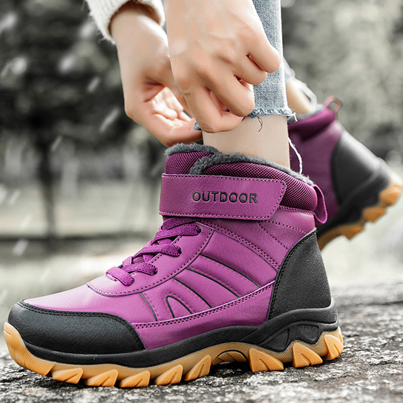 Uued naiste saapad, libisemiskindel paksu tallaga platvorm Naiste saapad, mis hoiavad lund soojas Naiste kingad Mood Botas Mujer naiste talvekingad