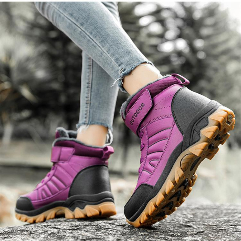 Uued naiste saapad, libisemiskindel paksu tallaga platvorm Naiste saapad, mis hoiavad lund soojas Naiste kingad Mood Botas Mujer naiste talvekingad