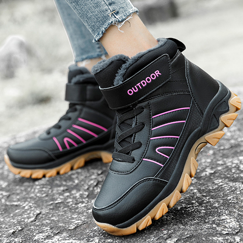 Uued naiste saapad, libisemiskindel paksu tallaga platvorm Naiste saapad, mis hoiavad lund soojas Naiste kingad Mood Botas Mujer naiste talvekingad