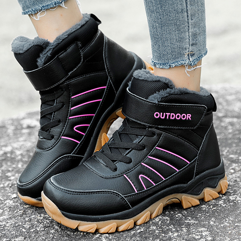 Uued naiste saapad, libisemiskindel paksu tallaga platvorm Naiste saapad, mis hoiavad lund soojas Naiste kingad Mood Botas Mujer naiste talvekingad
