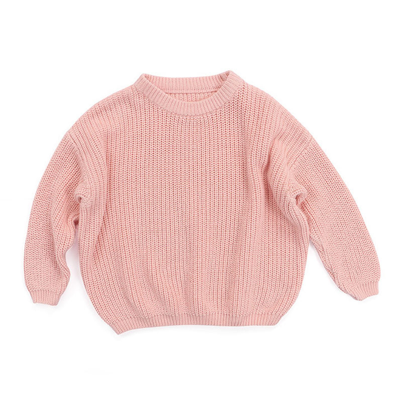 Pulovere pentru bebeluși toamnă iarnă copii băieți fete cu mânecă lungă pulover tricot de culoare pură pentru bebeluși copii băieți fete pulovere haine