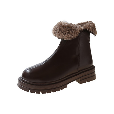 Chelsea čizme, ženske 2022., zimske Botas, britanske gležnjače s patentnim zatvaračem sa strane, baršunaste visokokvalitetne kožne vodootporne čizme za žene