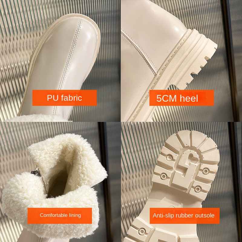 Chelsea čizme, ženske 2022., zimske Botas, britanske gležnjače s patentnim zatvaračem sa strane, baršunaste visokokvalitetne kožne vodootporne čizme za žene