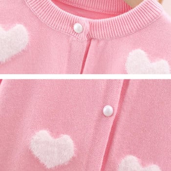 Φθινοπωρινό Χειμώνα Βρεφικά Ρούχα για νήπια Κοριτσίστικα Πουλόβερ Πλεκτή Ζακέτα Μακρυμάνικο Κοριτσίστικο Παλτό Παιδικό Μπουφάν Παιδικά Εξωτερικά Ενδύματα