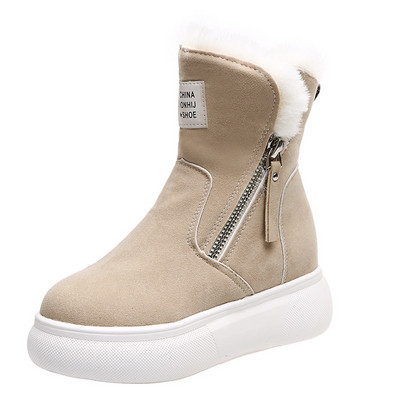 2023 Зимни ботуши Дамски ботуши Топли плюшени зимни дамски обувки Кецове Дамски обувки с връзки Дамски къси ботуши за сняг
