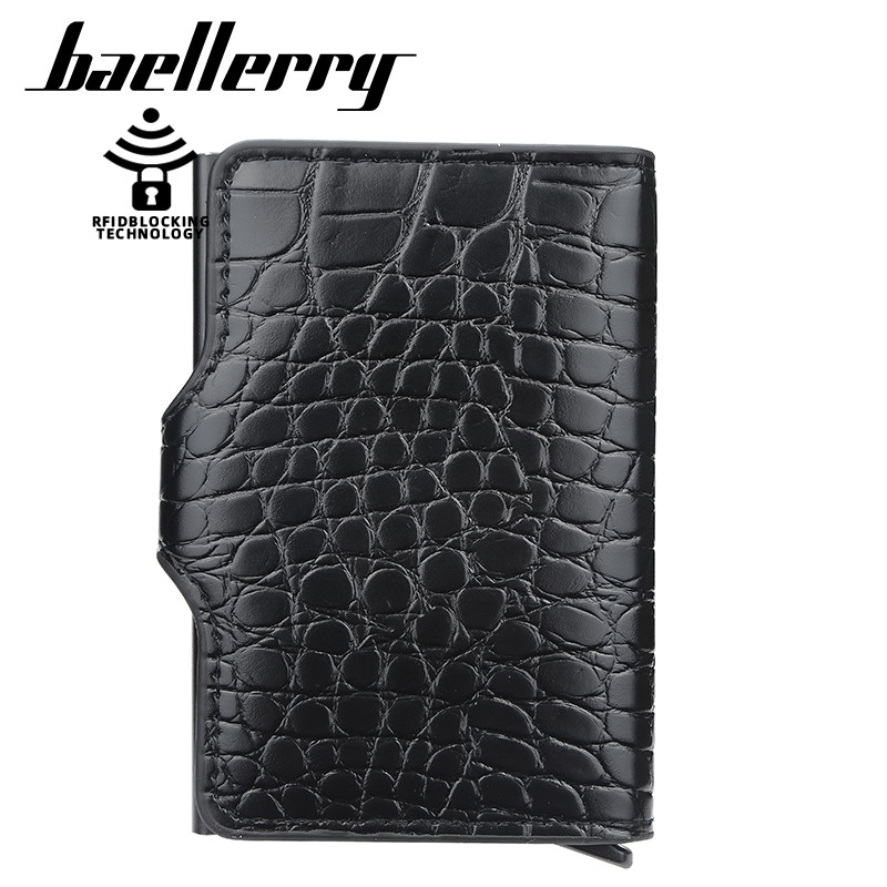 Uued meeste brändi süsinikkiust kaardihoidjad rahakotid metallist RFID vintage alumiiniumkarp õhuke minirahakott väike rahakott meeste rahakotid