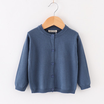 Πλεκτή ζακέτα πουλόβερ για την άνοιξη & το φθινόπωρο Παιδικά ρούχα για αγόρια για κορίτσια Χρώματα καραμέλα Πουλόβερ Παιδικά ρούχα για αγοράκια