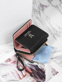 Vintage väike meeste rahakott Pu-nahast lühike rahakott meeste tõmblukuga sidur, tugev Porte Feuille Hommes Porte Monnaie Homme