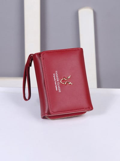 Vintage väike meeste rahakott Pu-nahast lühike rahakott meeste tõmblukuga sidur, tugev Porte Feuille Hommes Porte Monnaie Homme