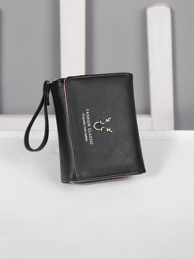 Vintage väike meeste rahakott Pu-nahast lühike rahakott meeste tõmblukuga sidur, tugev Porte Feuille Hommes Porte Monnaie Homme