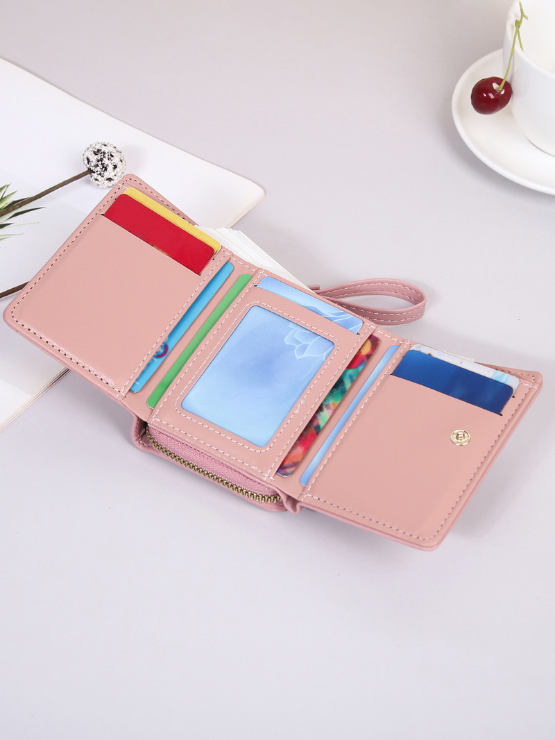 Vintage väike meeste rahakott Pu-nahast lühike rahakott meeste tõmblukuga sidur, tugev Porte Feuille Hommes Porte Monnaie Homme