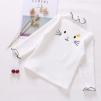 Βρεφικά κορίτσια πουλόβερ Παιδικά αγόρια μπλουζάκια μπλουζάκια για παιδιά Ρούχα Άνοιξη Καλοκαίρι Basic Tshirt Μακρυμάνικο Cartoon πουλόβερ γάτα