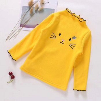 Βρεφικά κορίτσια πουλόβερ Παιδικά αγόρια μπλουζάκια μπλουζάκια για παιδιά Ρούχα Άνοιξη Καλοκαίρι Basic Tshirt Μακρυμάνικο Cartoon πουλόβερ γάτα