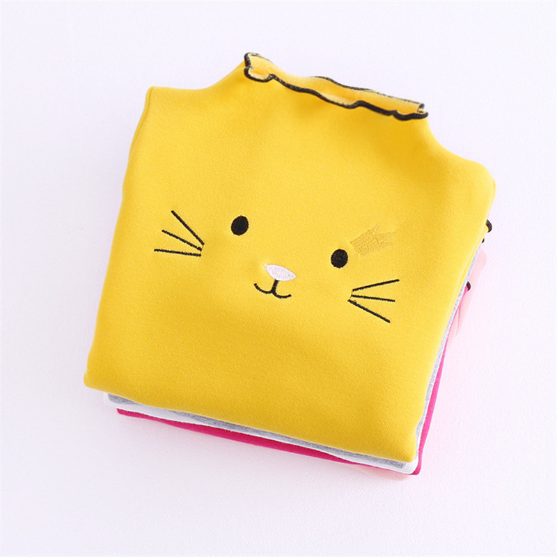 Pulover pentru fetițe Copii Băieți Tricouri pentru copii Îmbrăcăminte primăvară vară Tricou de bază Tricou cu mânecă lungă Pulover cu pisică din desene animate