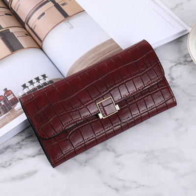 Portofele de damă din piele de aligator Geantă lungă de tote pentru femei Portofel cu fermoar dublu Poșetă de damă Poșeta de design Poșete de crocodil