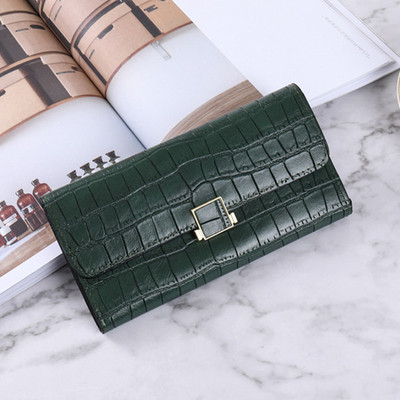 Portofele de damă din piele de aligator Geantă lungă de tote pentru femei Portofel cu fermoar dublu Poșetă de damă Poșeta de design Poșete de crocodil