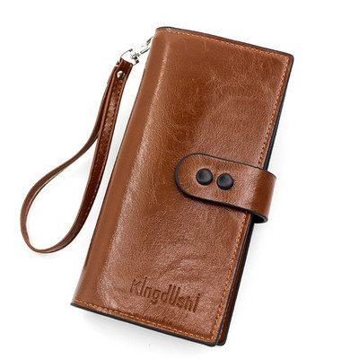 Portofele lungi din piele la modă pentru femei, fete, de capacitate mare, suport pentru carduri pentru femei, geantă clasică pentru monede, cu fermoar, poșetă, poșetă