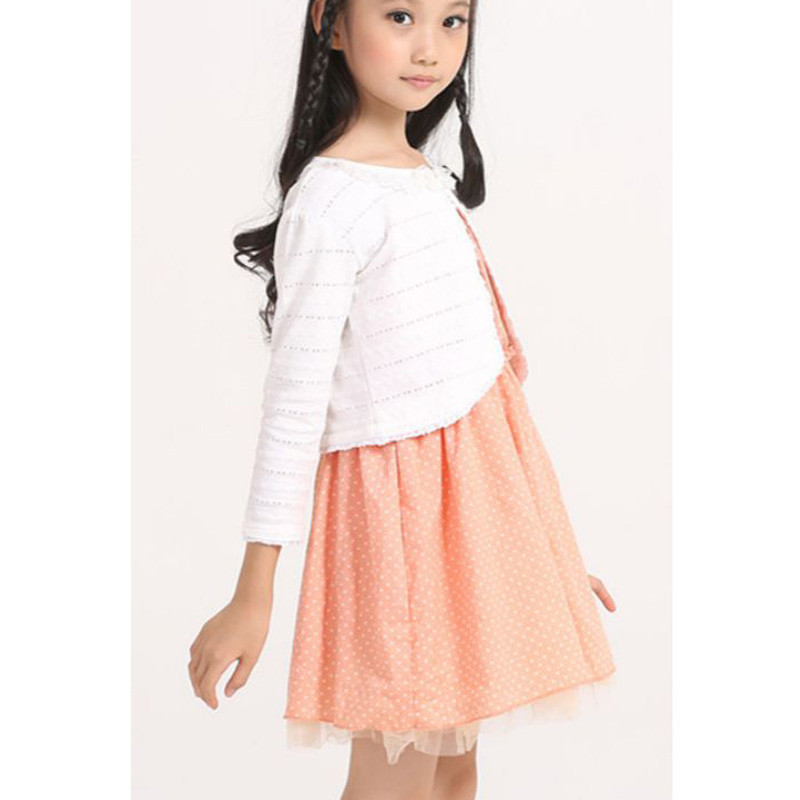 Jachetă cardigan de vară pentru fetiță, pentru copii, primăvară, toamnă, cu mânecă lungă, pulover scobit pentru fete haină pelerina