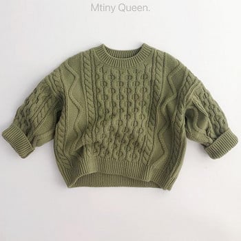 Βρεφικά μασίφ πουλόβερ πουλόβερ Παιδικά πουλόβερ Κορεατικά παιδικά ρούχα Φθινοπωρινή άνοιξη Πουλόβερ πουλόβερ για αγόρια για κορίτσια
