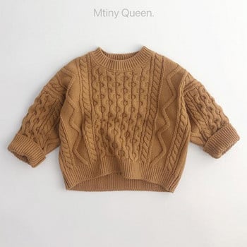 Βρεφικά μασίφ πουλόβερ πουλόβερ Παιδικά πουλόβερ Κορεατικά παιδικά ρούχα Φθινοπωρινή άνοιξη Πουλόβερ πουλόβερ για αγόρια για κορίτσια
