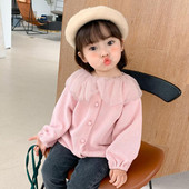 2022 Haine pentru copii mici Toamna Fete Pulovere tricotate Cardigan Copii Paltoane și jachete Mâneci lungi Îmbrăcăminte exterioară pentru copii