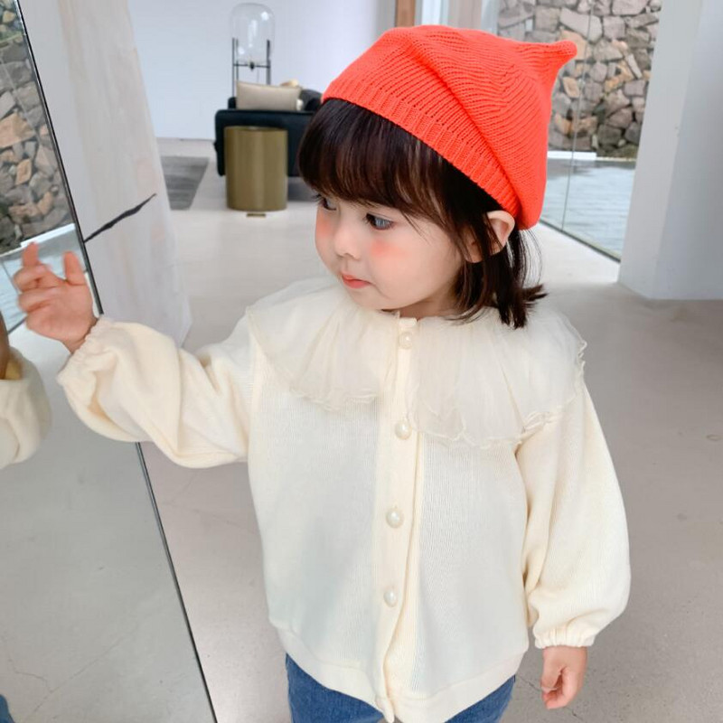 2022 Haine pentru copii mici Toamna Fete Pulovere tricotate Cardigan Copii Paltoane și jachete Mâneci lungi Îmbrăcăminte exterioară pentru copii