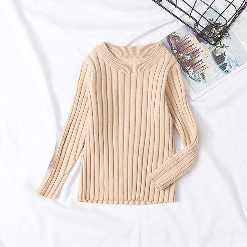 Toamnă Iarnă Bebeluși Copii mici Fete Băieți Pulovere tricotate Cu mânecă lungă Copii Pulover O-Gât băiat Fată Pulover Topuri Haine pentru copii