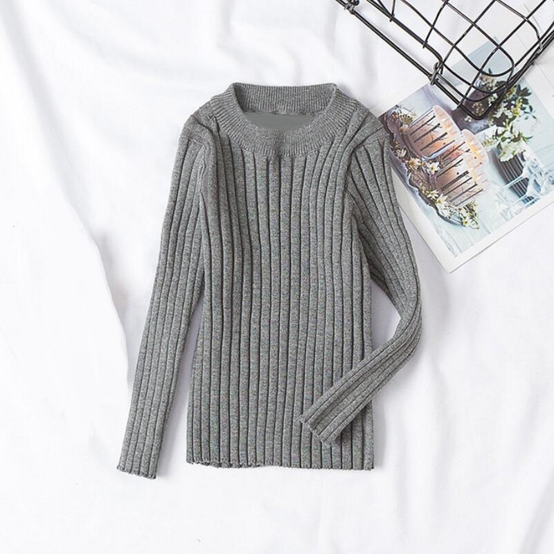 Toamnă Iarnă Bebeluși Copii mici Fete Băieți Pulovere tricotate Cu mânecă lungă Copii Pulover O-Gât băiat Fată Pulover Topuri Haine pentru copii