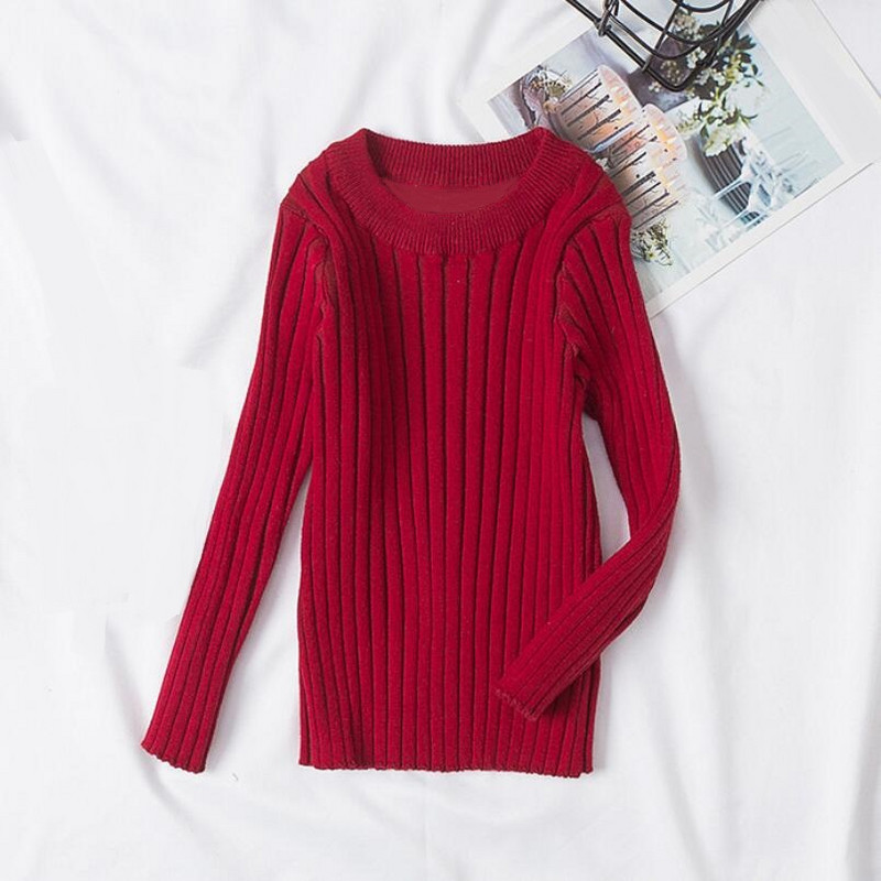 Toamnă Iarnă Bebeluși Copii mici Fete Băieți Pulovere tricotate Cu mânecă lungă Copii Pulover O-Gât băiat Fată Pulover Topuri Haine pentru copii