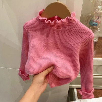 Φθινόπωρο Χειμώνας μωρό νήπιο κορίτσι πλεκτά πουλόβερ ζιβάγκο μακρυμάνικο Παιδικό πουλόβερ πουλόβερ πουλόβερ για κορίτσια Παιδικά ρούχα