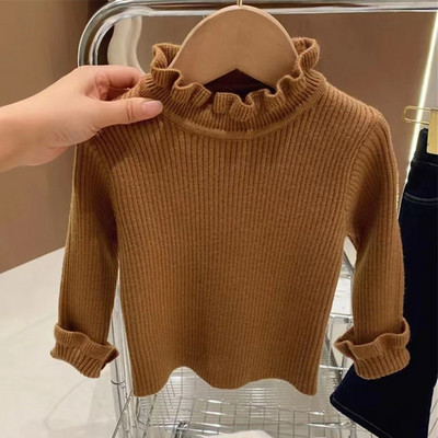 Φθινόπωρο Χειμώνας μωρό νήπιο κορίτσι πλεκτά πουλόβερ ζιβάγκο μακρυμάνικο Παιδικό πουλόβερ πουλόβερ πουλόβερ για κορίτσια Παιδικά ρούχα