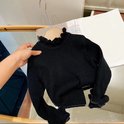 Φθινόπωρο Χειμώνας μωρό νήπιο κορίτσι πλεκτά πουλόβερ ζιβάγκο μακρυμάνικο Παιδικό πουλόβερ πουλόβερ πουλόβερ για κορίτσια Παιδικά ρούχα