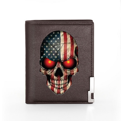 Uustulnukad Mehed Naiste Nahast rahakott Rose Vine Skull Cover Billfold õhukesed krediitkaardi/ID-hoidjad Rahakotid Lühikesed rahakotid