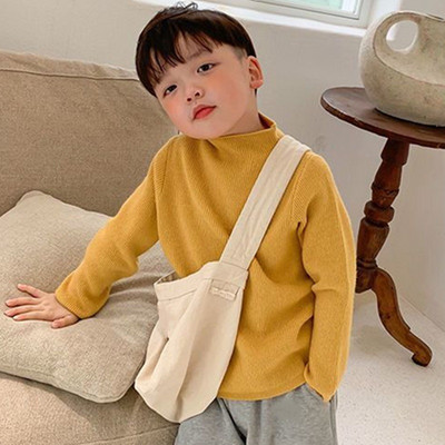 Primăvară Toamnă Iarnă Bebeluși Copii Băieți Fete Pulovere tricotate cu gât țesut Pulover Solid Copii Băiat Fată Pulover Haine pentru copii