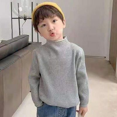 Primăvară Toamnă Iarnă Bebeluși Copii Băieți Fete Pulovere tricotate cu gât țesut Pulover Solid Copii Băiat Fată Pulover Haine pentru copii