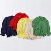 Καλοκαιρινό Φθινόπωρο Βρεφικό Πουλόβερ Παιδικά Ρούχα Παιδικά Πλεκτά Πουλόβερ Κοριτσίστικα Ζακέτα Μακρυμάνικο Κοριτσίστικο Σάλι Παιδικά Εξωτερικά Ενδύματα