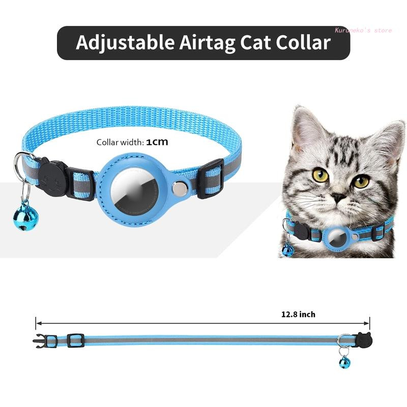 Kisállat nyakörv légcímkéhez Védő tartó CAT biztonsági nyakörvekhez kistestű kutyák számára HX6D