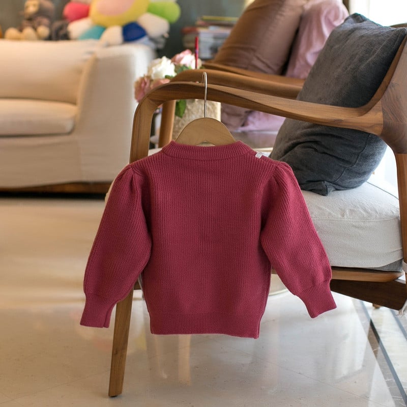 MILANCEL 2023. aasta sügisene laste välirõivad kampsunid balli südamega kootud kardiganid tüdrukutele, ühe rinnaga mantel