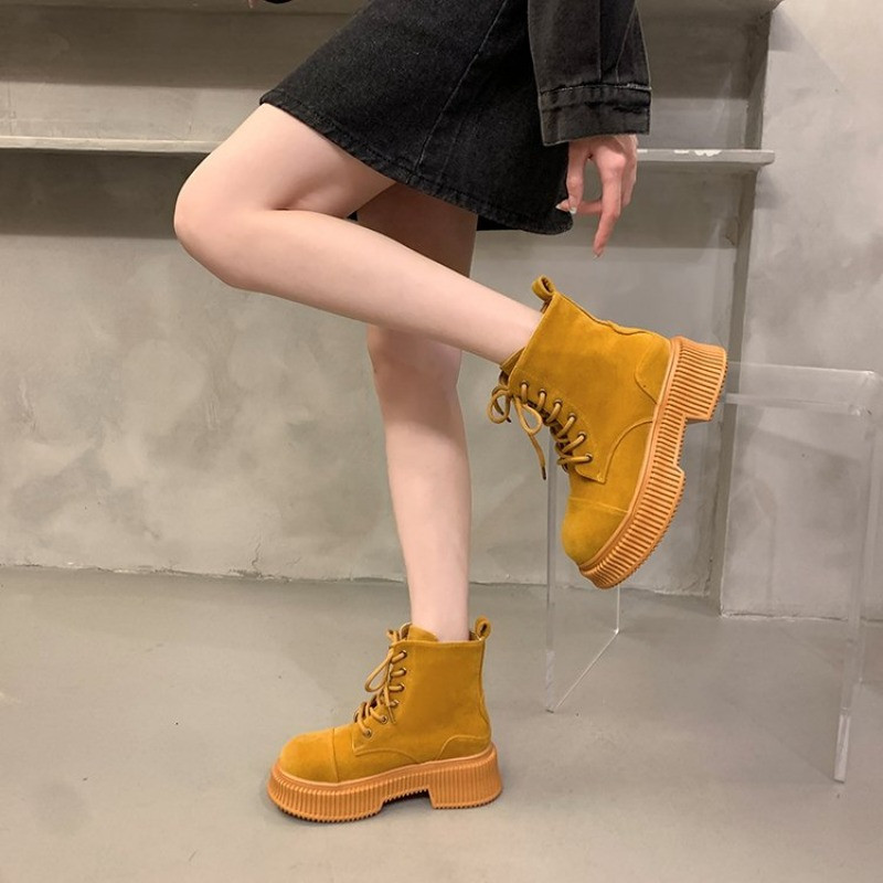 Talvised pitsilised Chelsea saapad, 2023, uued ümarad keskkontsad, poolsaapad, naiste gooti platvormkingad, mootorrattasaapad, naistele Zapatos