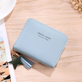 Uus Korea stiilis rahakott, lihtne ruudukujuline naiste rahakott, lühike tõmblukk, väike rahakott Tutt Mini mündikott Naiste sidurikaardihoidja